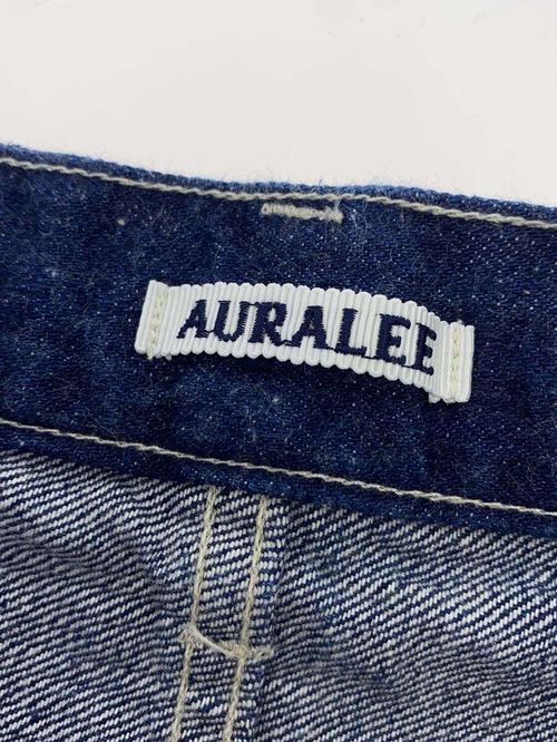 AURALEE ストレートデニム SELVEDGE DENIM レディース AURALEE | SELVEDGE FADED LIGHT DENIM PANTS WOMEN