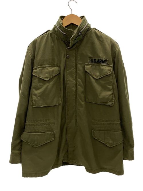 US.ARMY◇M-65/Field Jacket/ミリタリージャケット/コットン/KHK/無地