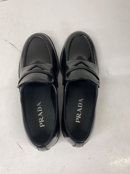 PRADA ローファー ローファー 35.5 BLK レザー DNC725 | - Online