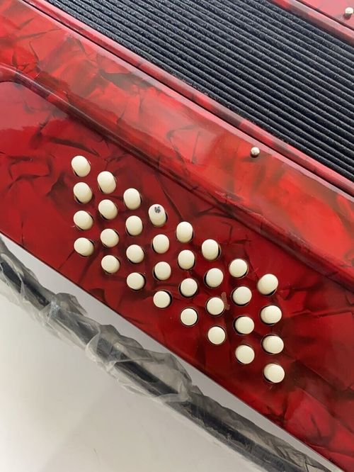 キョーリツ　アコーディオン　ACD-500 ハードケース付き　32鍵盤 キョーリツ アコーディオン ACD-500 32鍵盤 ケース付き 赤