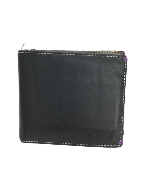 Paul Smith ブラックレザー 二つ折り財布 Paul Smith 折り財布 2つ折り財布 レザー BLK メンズ | 2nd