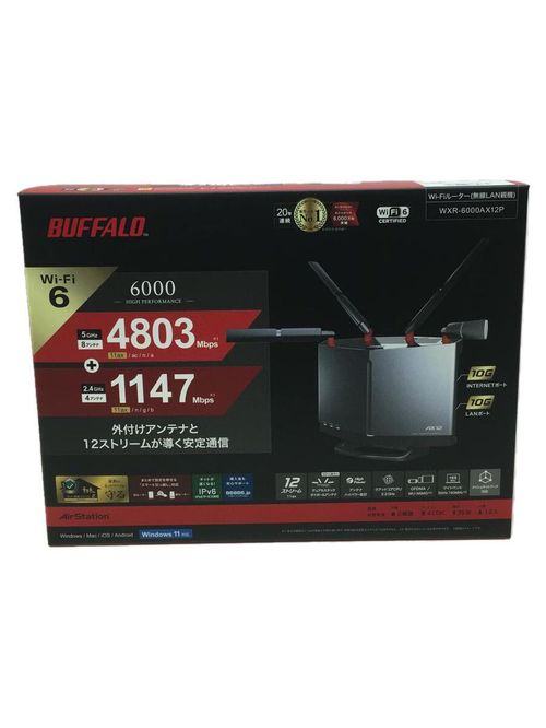 BUFFALO パソコン周辺機器 無線LANルーター(Wi-Fiルーター) WXR-6000AX12P | - Buyee, Dịch vụ Mua  hộ Trực tuyến | Mua sắm tại