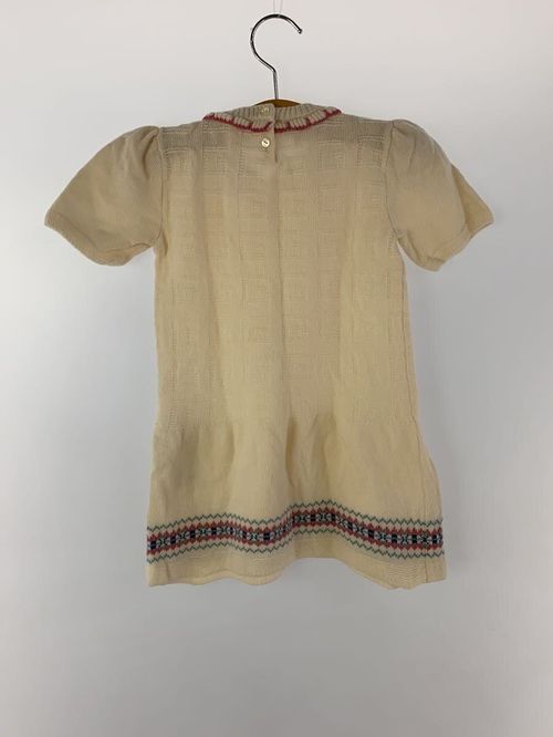 GUCCI キッズワンピース 半袖ニットワンピース 100cm ウール IVO