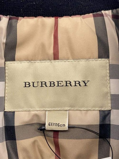 BURBERRY キッズジャケット ジャケット -- ポリエステル BLK B26117 首