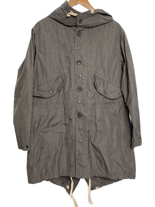 デンマーク製 レザー エルボーパッチ ミリタリーコート モッズコート S60 デンマーク製 レザー エルボーパッチ ミリタリーコート モッズ