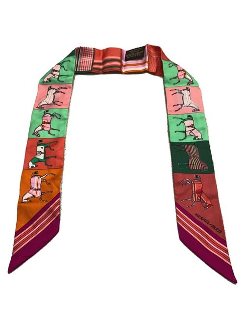 HERMÈS マルチカラー シルクスカーフ HERMES◇スカーフ/シルク/マルチカラー/レディース
