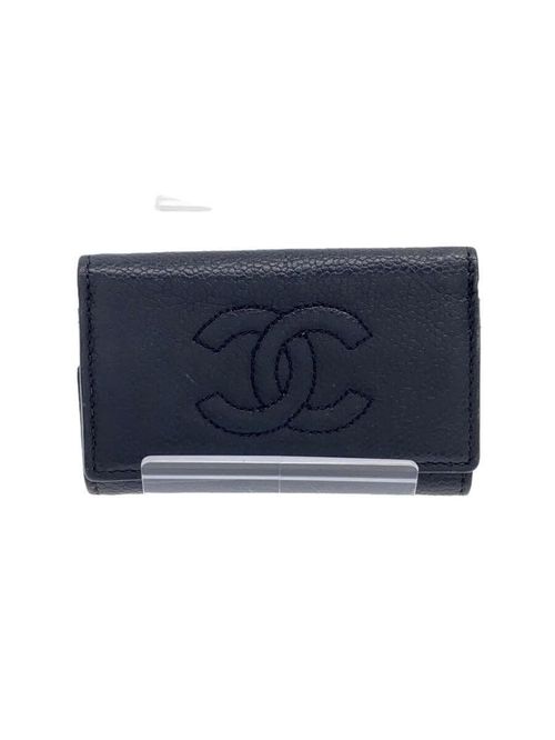 レディース CHANEL キャビアスキン キーケース