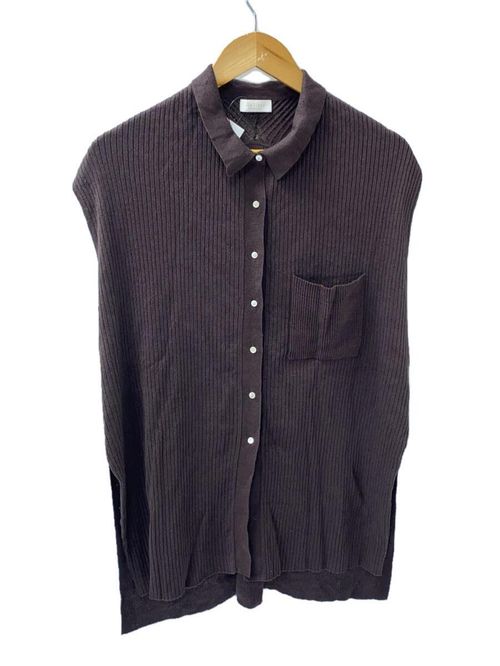 me ISSEY MIYAKE◆ノースリーブカットソー/--/ポリエステル/PUP/無地/MI13FR577 ISSEY MIYAKE ノースリーブカットソー ノースリーブカットソー