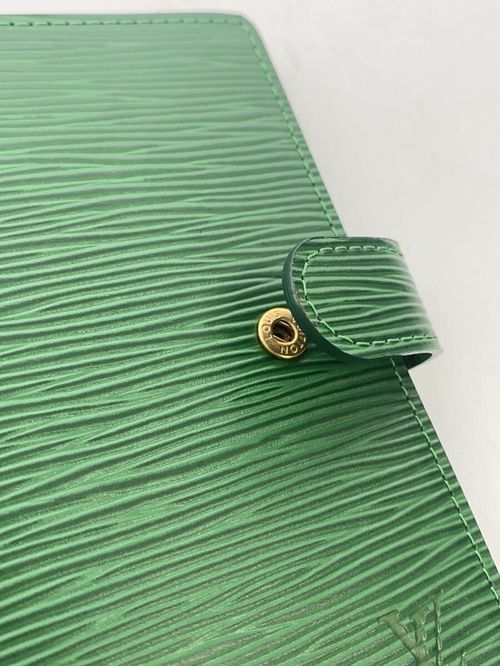 LOUIS VUITTON 手帳カバー アジェンダPM_エピ レザー GRN 無地