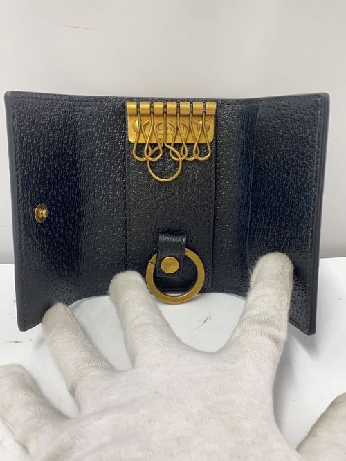 GUCCIブラック レザー キーケース GUCCI キーケース キーケース レザー BLK メンズ | 2nd STREET in