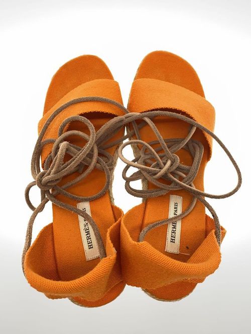 HERMES オレンジ トングサンダル HERMES オレンジ トングサンダル HERMES オレンジ トング
