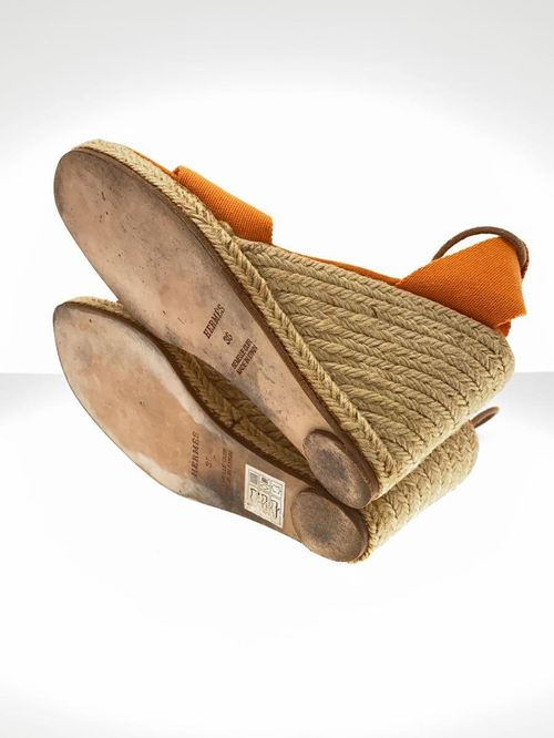 HERMESサンダル36 エルメス(HERMES)エルメス オラン エトゥープ サンダル 靴