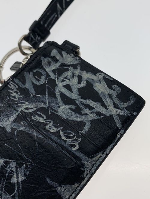 BALENCIAGA カードケース グラフィティーロゴ コインカードケース 