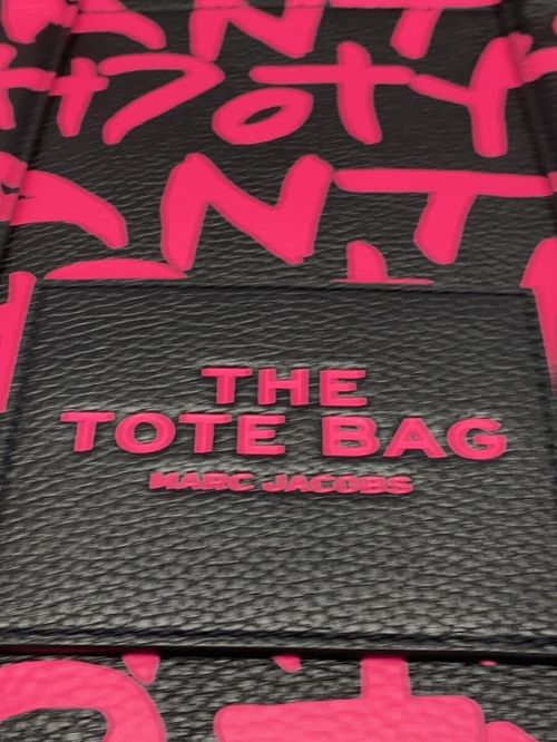 MARC JACOBS トートバッグ STEPHEN SPROUSE X MARC JACOBS 牛革 BLK 総