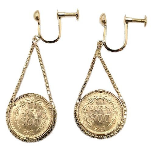 K18 メキシコ金貨2ペソイヤリング | REFLET - Buyee, an Online Proxy 