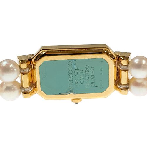 MIKIMOTO パールブレスレットウォッチ ミキモト MIKIMOTO パールウォッチ パールブレスレット 腕時計 K18