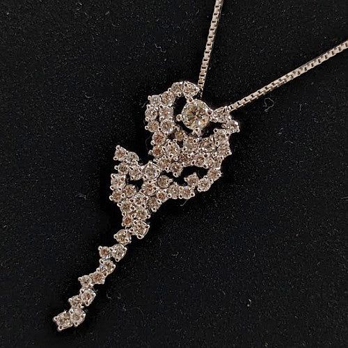 K18/Pt850<br />ダイヤモンドネックレス | - Buyee, Dịch vụ Mua hộ 