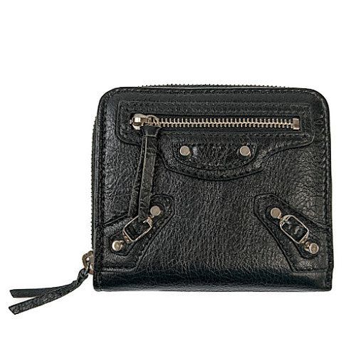 【GUCCI】ダブルGジップアラウンドウォレット 日本限定 ダブルG ジップアラウンドウォレット ・ブラック レザー