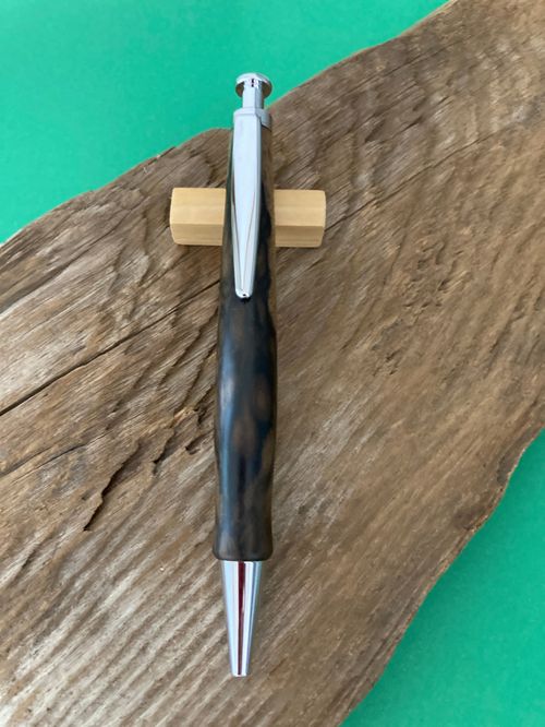 黒柿杢ノック式ボールペン 杢軸ボールペン】くろがき（黒柿） / ノック式木製ボールペン