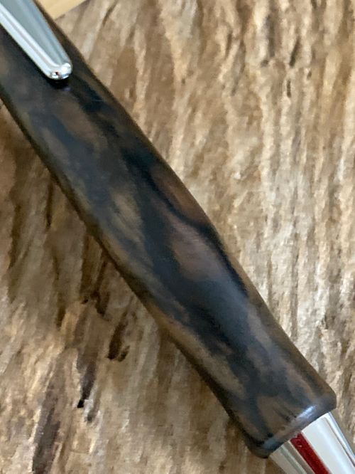 F.黒柿（孔雀杢）のノック式ボールペン | – Buyee, internetowa usługa