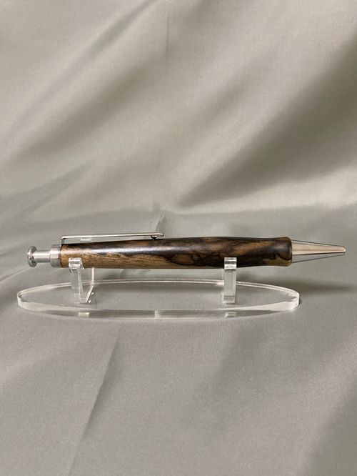 黒柿杢ノック式ボールペン 杢軸ボールペン】くろがき（黒柿） / ノック式木製ボールペン