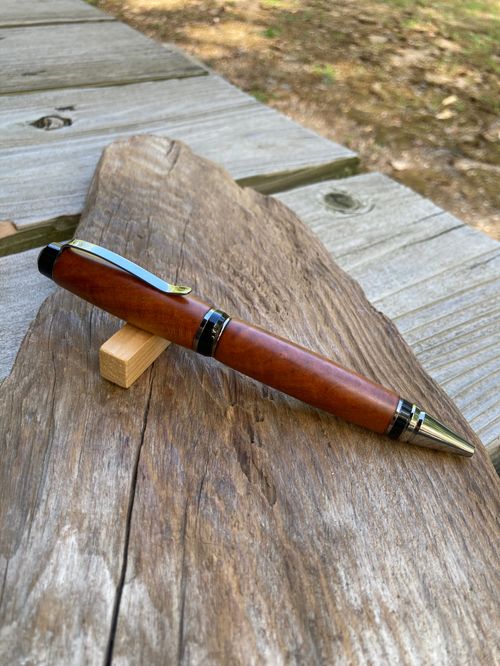 C.梅（紅梅/縮み杢）のシガータイプボールペン | 47storey - Buyee, an