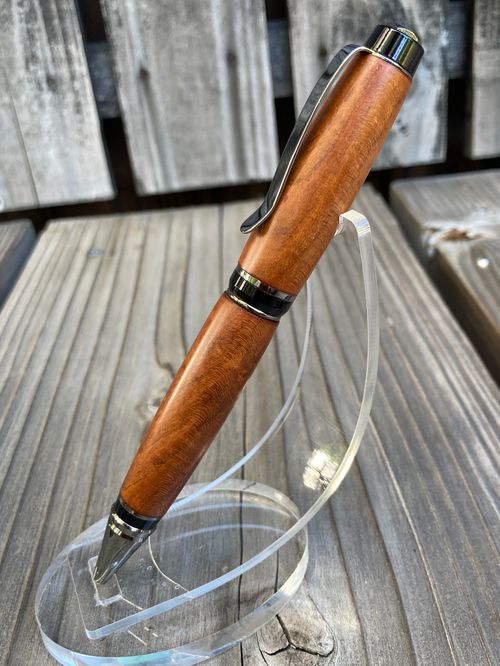 C.梅（紅梅/縮み杢）のシガータイプボールペン | 47storey - Buyee, an