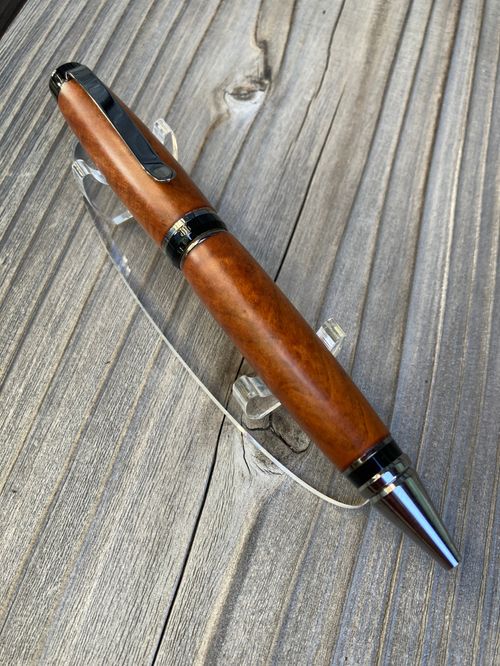 C.梅（紅梅/縮み杢）のシガータイプボールペン | 47storey - Buyee, an