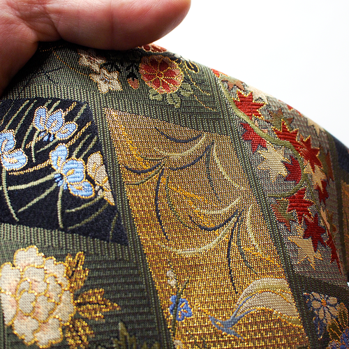 西阵纹编织小坐垫（仅套）彩色GG（利休）45cm x 45cm | - Buyee日本