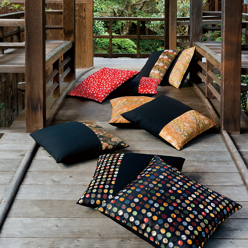 西阵纹编织小坐垫（仅套）彩色GG（利休）45cm x 45cm | - Buyee日本