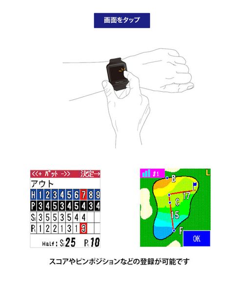 Shot Navi AIR EX ショットナビAIR EX 腕時計GPSゴルフナビ[海外 Shot Navi AIR EX ショットナビAIR EX 腕時計GPSゴルフナビ[海外