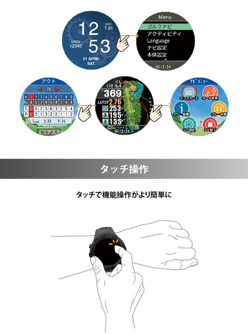 Shot Navi Evolve PRO TOUCH ショットナビ エボルブ プロ タッチ