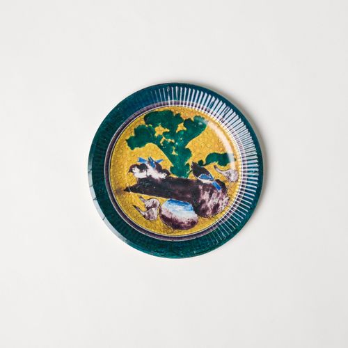 九谷焼 オリジナル 二枚組皿 九谷焼大皿（26センチ)二枚組 九谷焼大皿（26