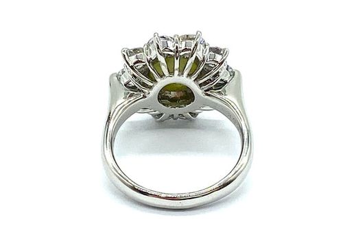クリソベリルキャッツアイ　pt900 Chrysoberyl Cat's Eye Pt900クリソベリルキャッツアイ