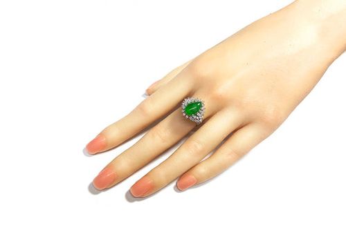 Pm ヒスイ リング Jadeite Pm翡翠ダイヤリング| - Buyee日本代购服务| 在购物。