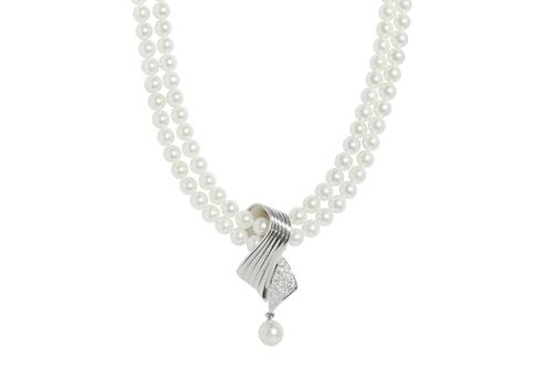 MIKIMOTO 【ミキモト/植田いつ子コレクション】K18WGアコヤパール