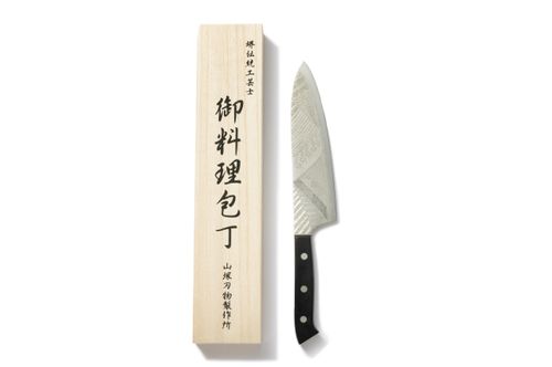 山塚尚剛刃物 銀三 牛刀180mm手彫り模様入 | 47storey - Buyee