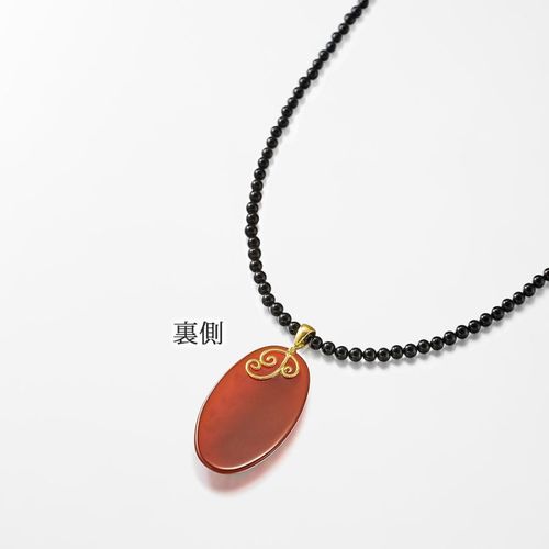 18金 江戸蒔絵 螺鈿 天然石 ペンダント ネックレス | 47storey - Buyee