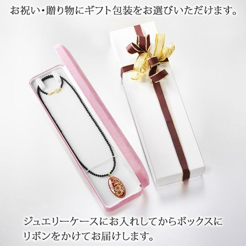 18金 江戸蒔絵 螺鈿 天然石 ペンダント ネックレス | 47storey - Buyee