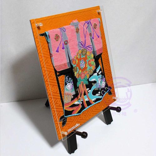 ミニチュア着物　文箱　ゆうページ 御簾に薬玉模様のミニチュア着物黒色 | 47storey - Buyee, an Online