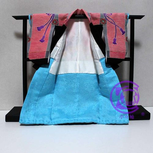 御簾に薬玉模様のミニチュア着物黒色 | 47storey - Buyee, an Online