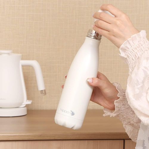 ステンレスボトル hippo -ヒッポ- 500ml (ミルクホワイト) 86-039