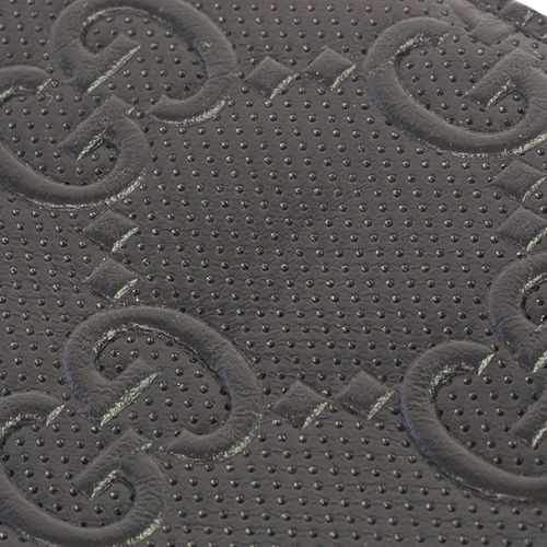新品同様】グッチ GGロゴ シルバー金具 GGエンボス メンズ