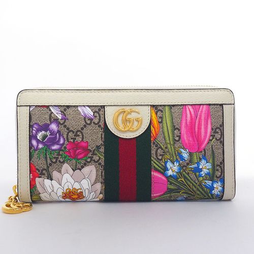 グッチの新作のFLAURAの匂い！値下げ交渉ありです！相談してください〜！！ 新品同様】グッチ フローラ オフィディア ウェブ GGスプリーム