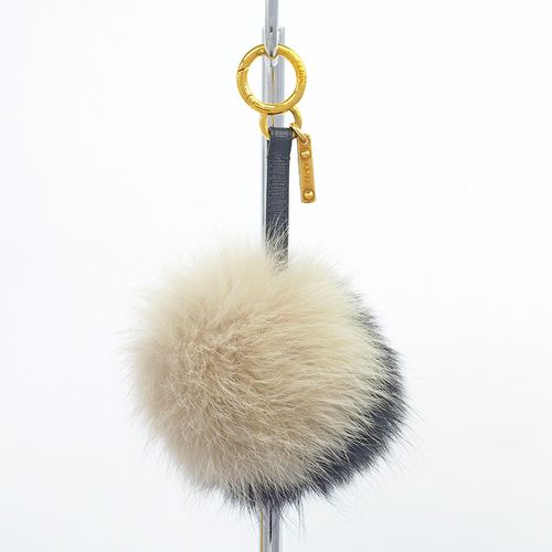 美品】フェンディ ポンポンチャーム ファー 【キーホルダー・キー