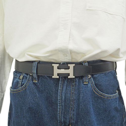 エルメス ベルトバックル 《Hストリエ》 & レザーベルト（キット） 32