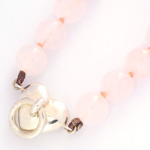 ティファニー ドアノッカー ハート シルバー925 ローズクォーツ