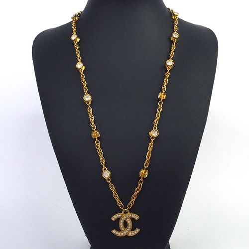 シャネル CHANEL ネックレス01pクリア キューブ ココマーク チェーン シャネル CHANEL ネックレス01pクリア キューブ ココマーク チェーン