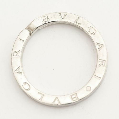 ブルガリ BVLGARI ロゴ入りキーホルダーリング 極美品 BVLGARI ロゴ