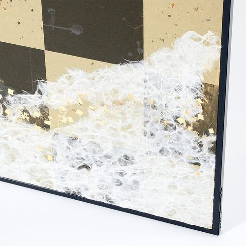 屏風 鑑賞屏風 市松紋様 北斎 インテリア モダン 伝統工芸品 アイディ